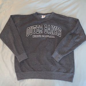 Outerbanks Crew Sweatshirt Dark Gray SIZE MEDIUM